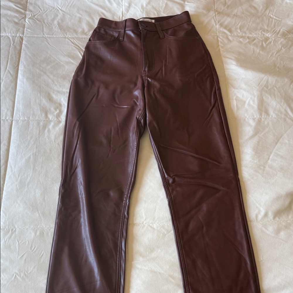 Brown Leather Pants